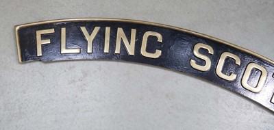 Lot 180 - A reproduction cast metal 'Flying Scotsman'...