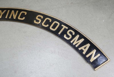 Lot 180 - A reproduction cast metal 'Flying Scotsman'...