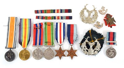 Lot 108 - A pair of First World War medals including War...