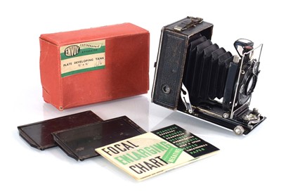 Lot 114 - An Agfa box camera together with a focal...