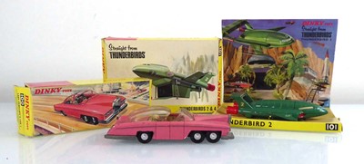 Lot 184 - Two Dinky Thunderbirds models: 100 Lady...