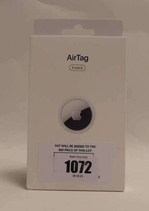 Lot Apple AirTag 4-pack, model A2187, *sealed box