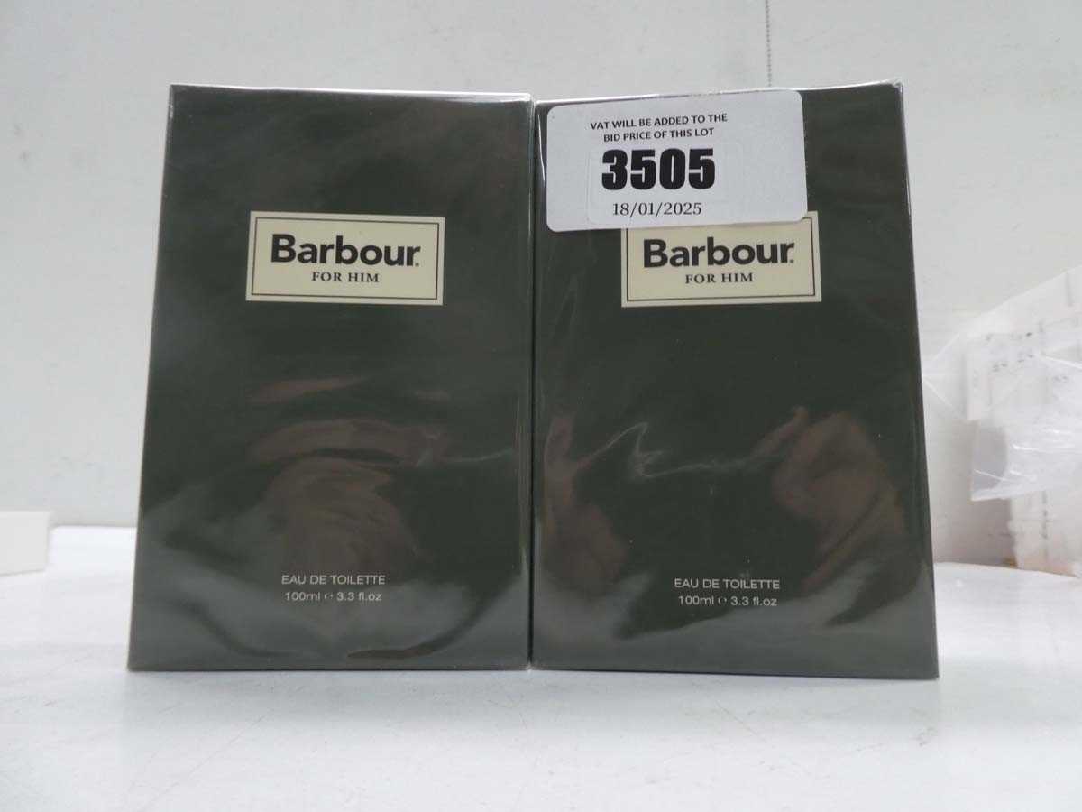 Lot 2 x Barbour For Him edt 100ml