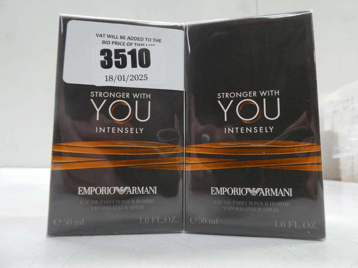 Lot 2 x Emporio Armani Stronger With You edp 50ml