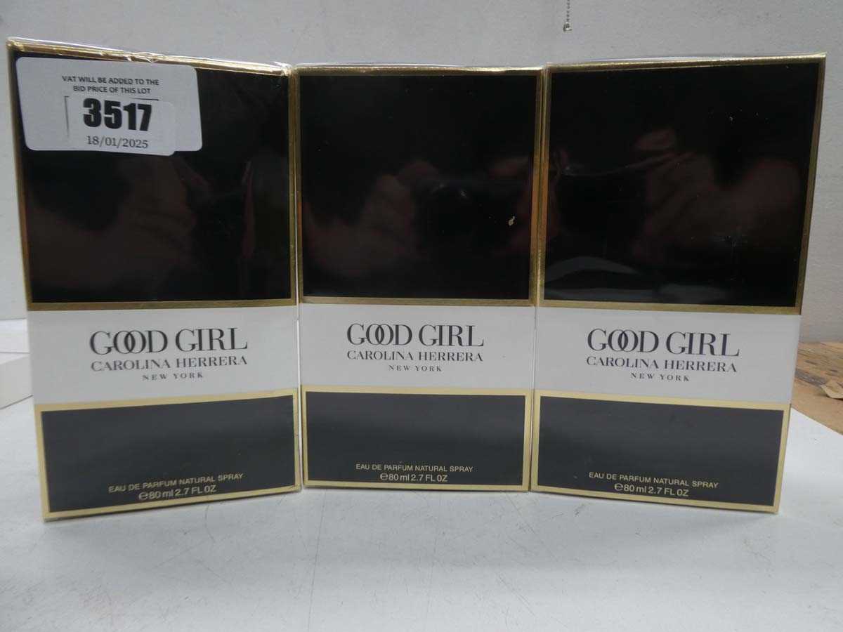 Lot 3 x Carolina Herrera Good Girl edp 80ml