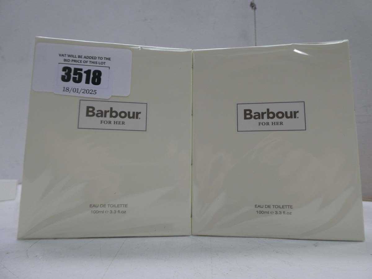 Lot 2 x Barbour For Her edt 100ml