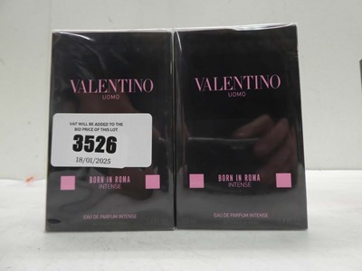 Lot 2 x Valentino Uomo Born In Roma Intense edp 100ml