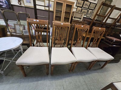 Lot 133 - A set of four modern high back dining chairs