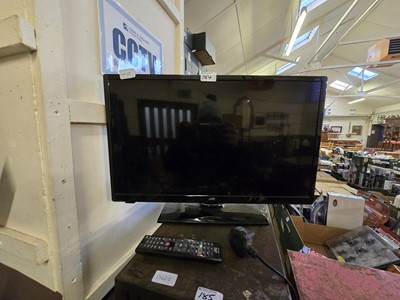 Lot 200 - A small JVC flat screen TV with remote