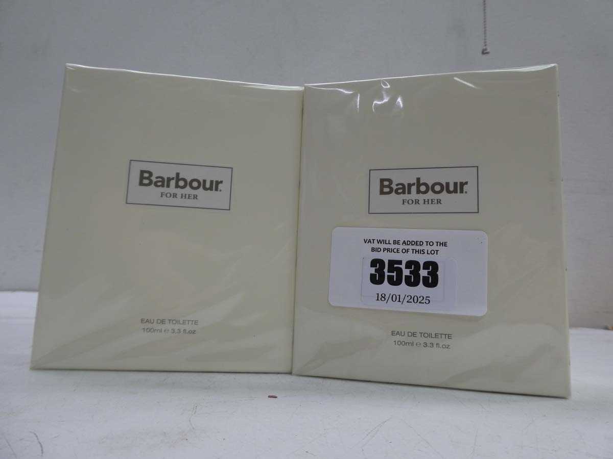 Lot 2 x Barbour For Her edt 100ml