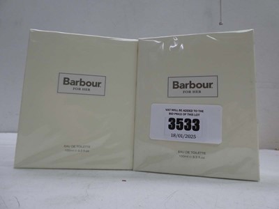 Lot 2 x Barbour For Her edt 100ml