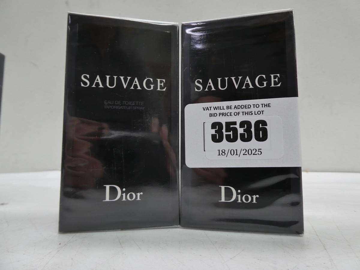 Lot 2 x Dior Sauvage edt 60ml