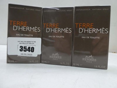 Lot 3 x Terre D'Hermes edt 50ml