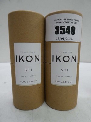 Lot 2 x Ikon Fragrance 511 edp 100ml