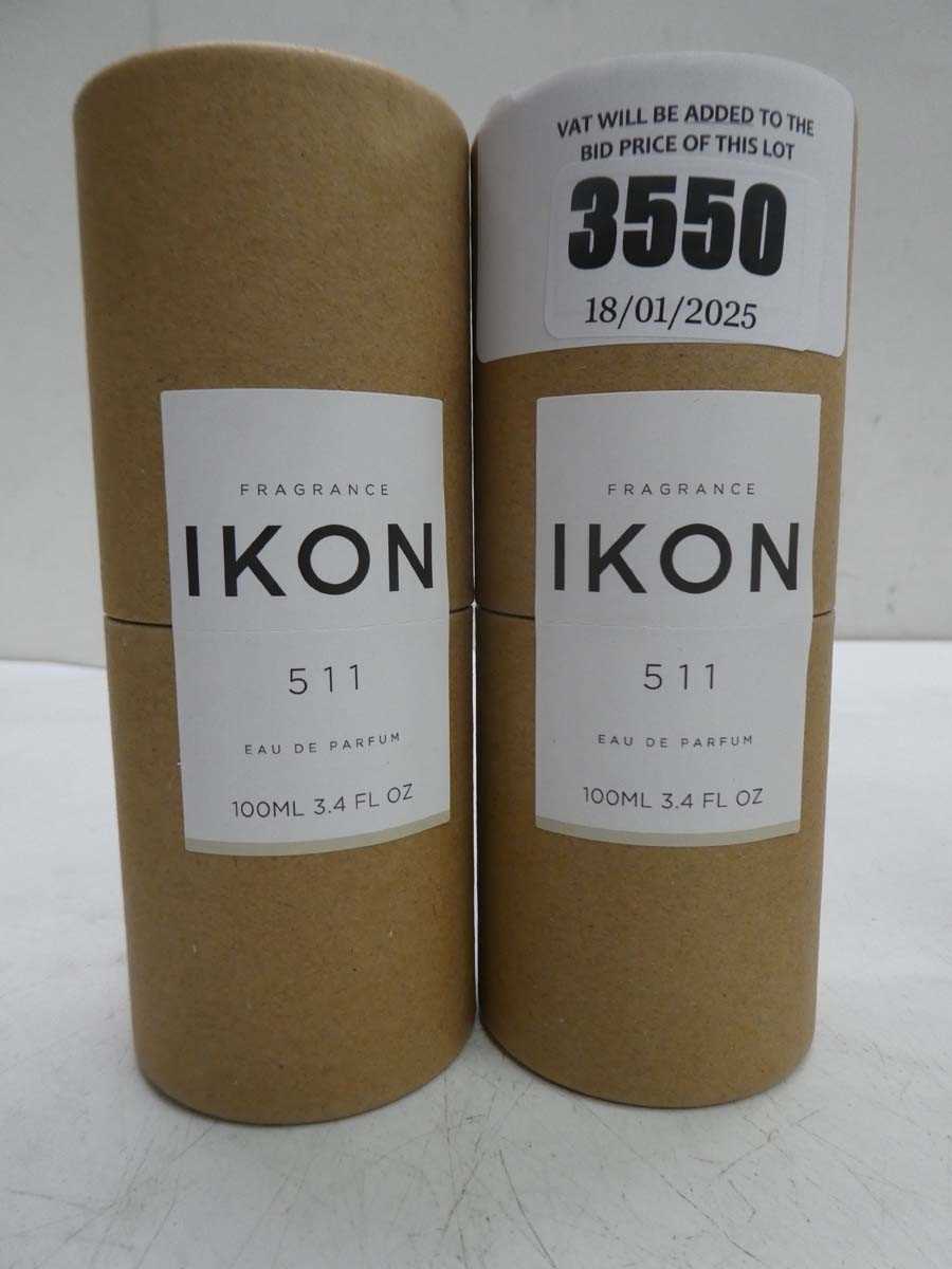 Lot 2 x Ikon Fragrance 511 edp 100ml