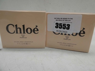 Lot 2 x Chloe edp 30ml