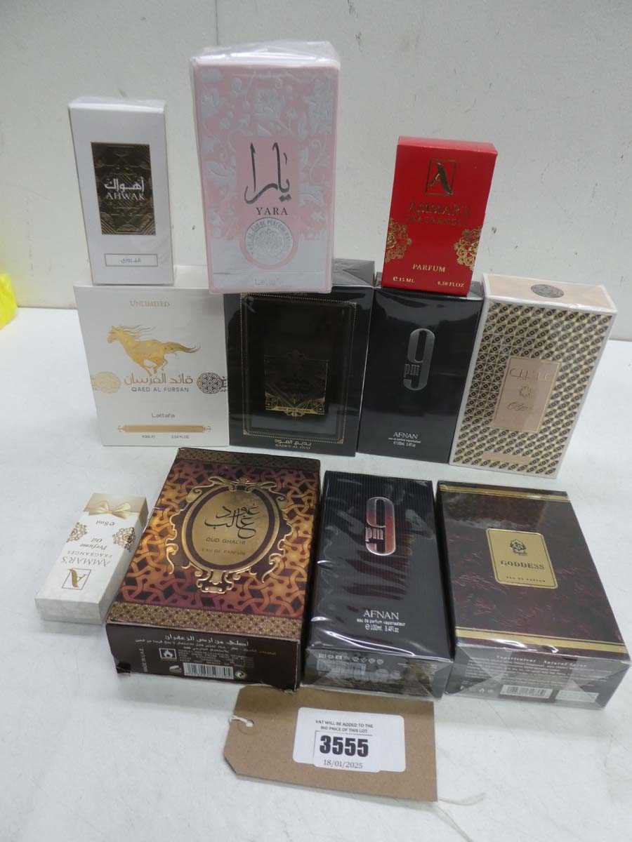 Lot 11 Arabian fragrances including Afnan and Lattafa