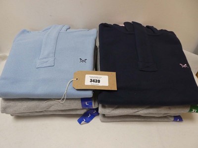 Lot Bag containing 8 men's Crew Clothing 1/4 zip...