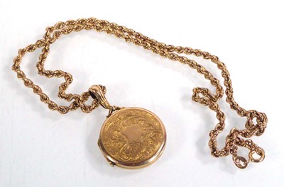 Lot 548 - A 9ct yellow gold ropetwist necklace...