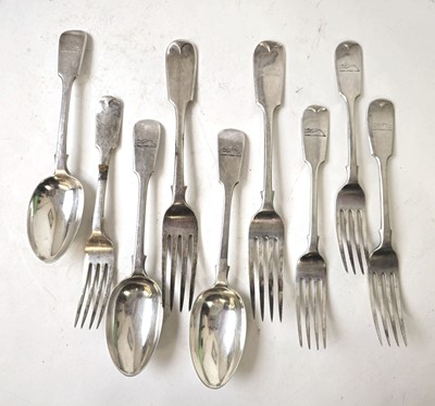 Lot 421 - An assortment of Victorian and later silver...