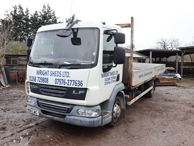 Lot 2 - (MX61 LWC) 2012 DAF LF dropside lorry in white,...