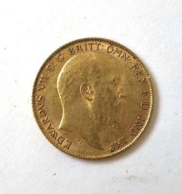 Lot 447 - An Edward VII half sovereign dated 1909