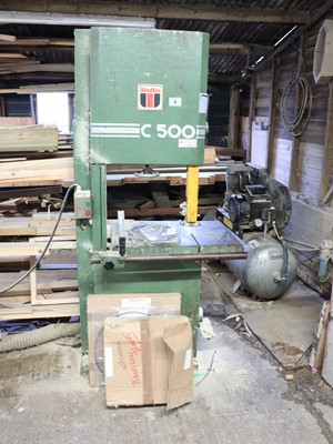 Lot 6 - Wadkin C500 vertical bandsaw, 3 phase, serial...