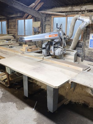 Lot 20 - Maggi Junior 640 radial crosscut saw on stand,...