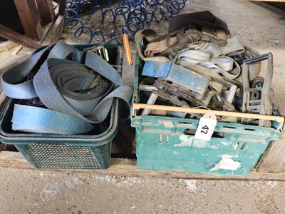 Lot 47 - 2x cases of ratchet tie down straps