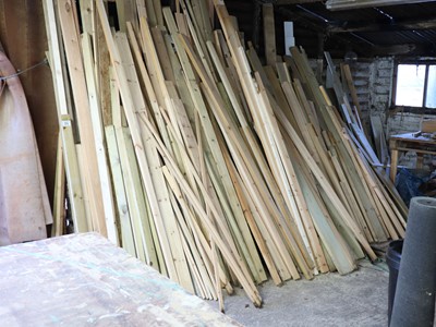 Lot 71 - The timber stock within shed no. 2, to include;...