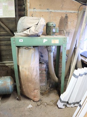 Lot 28 - Newmann single bag dust extractor, 3 phase...