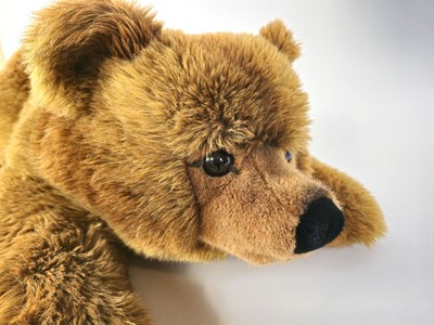 Lot 212 - A large Steiff 'Urs bear' in light brown with...