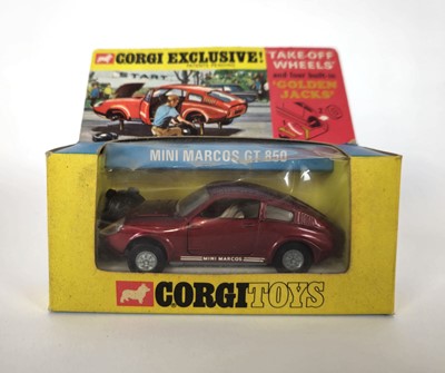 Lot 302 - A Corgi Toys 'Mini Marcos GT 850', No. 341, boxed