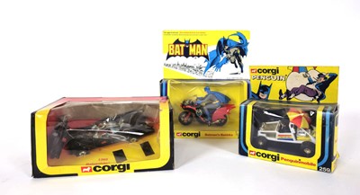 Lot 308 - A Corgi 'Batman's Bike', No. 268, together...