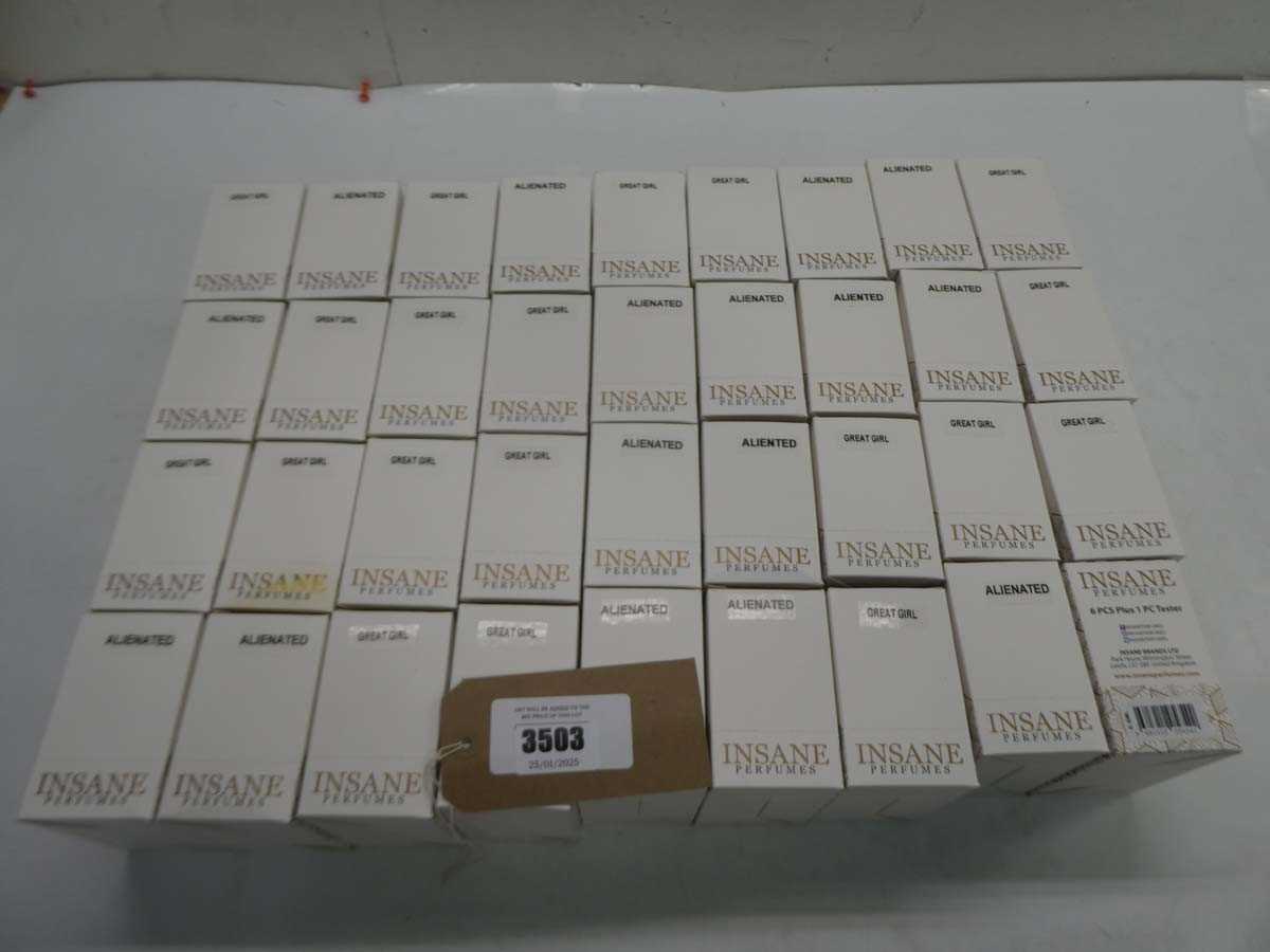 Lot 36 packs of Insane Perfumes 6 PCS Plus 1 PC...