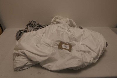 Lot A bag containing bed linen