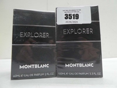 Lot 2 x Montblanc Explorer edp 100ml & 60ml