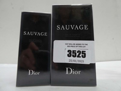 Lot 2 x Dior Sauvage edt 100ml & 30ml