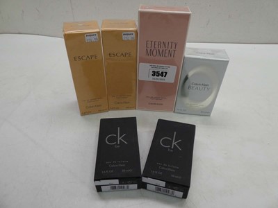 Lot 6 Calvin Klein fragrances including CK Be,...