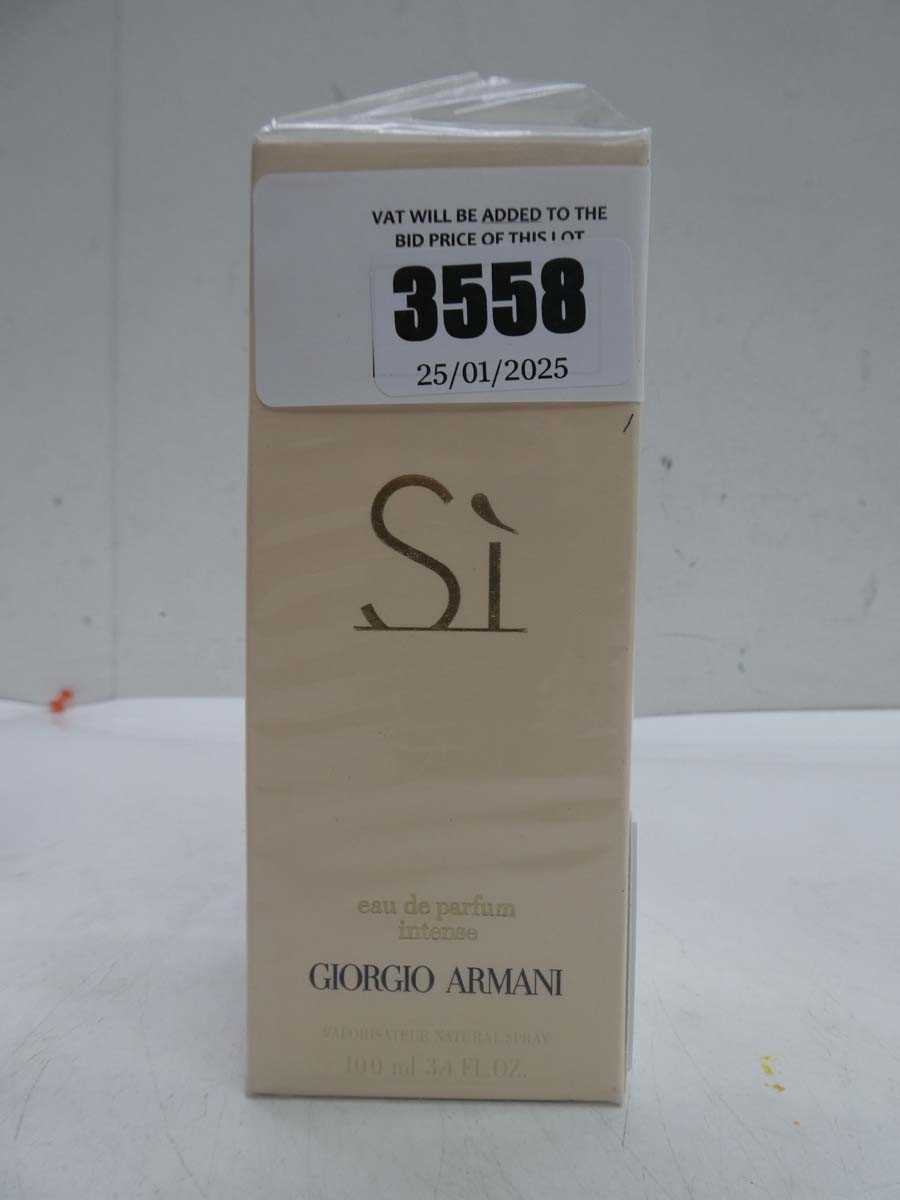 Lot Giorgio Armani Si edp Intense 100ml