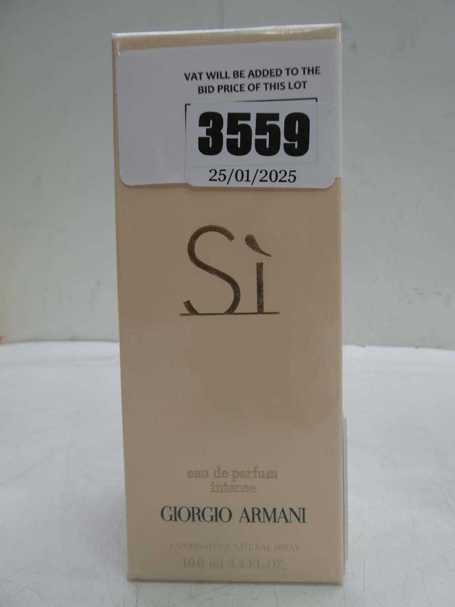 Lot Giorgio Armani Si edp Intense 100ml