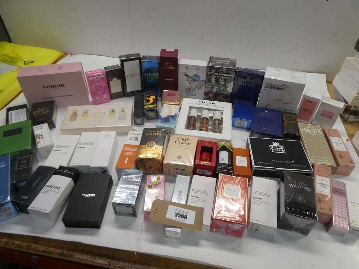 Lot Approx 50 assorted fragrances including Zara,...