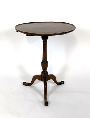 Lot 38 - A George III mahogany wine or supper tilting...