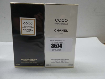 Lot Chanel Mademoiselle Coco body lotion 200ml and...