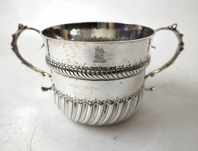 Lot 451 - An Edwardian silver two-handled bowl with...