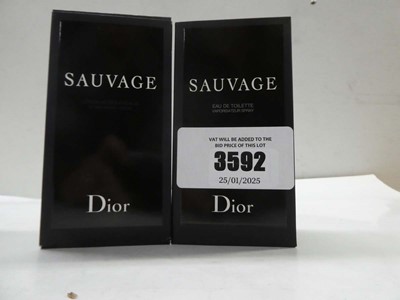 Lot 2 x Dior Sauvage edg 100ml & Sauvage...