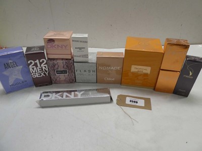 Lot 12 fragrances including DKNY, Chloe, Oriflame,...