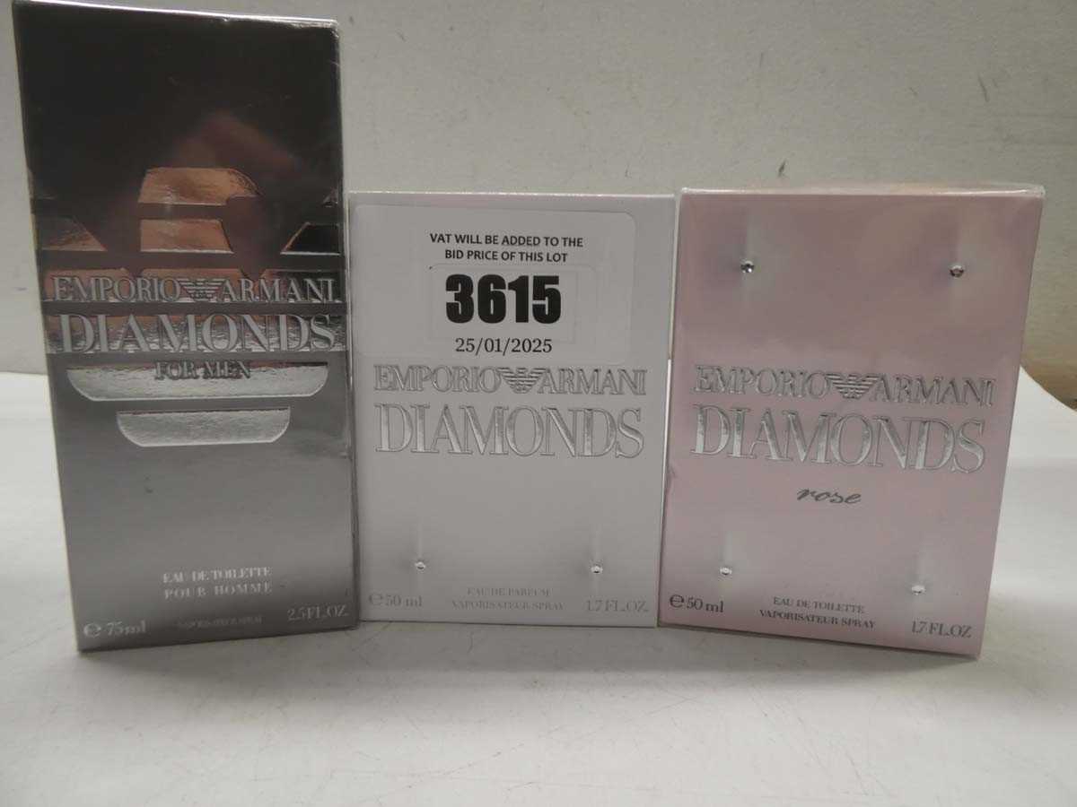 Lot Emporio Armani Diamonds edp 50ml, Diamonds Roe...