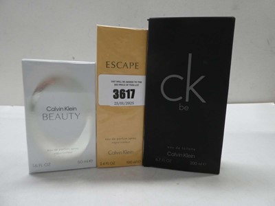 Lot Calvin Klein : Escape edp 100ml, CK Be edt...