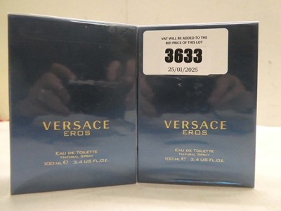 Lot 2 x Versace Eros edt 100ml